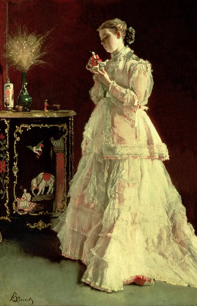 La signora in rosa, 1867 da Alfred Emile Stevens